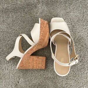 Michael Kors cork platforms